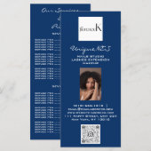 Nails Lashes Foto Logo QR Wax Make-up Prijzen Mari Menu (Voorkant / Achterkant)