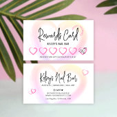  Nails Loyalty Kaart Script Waterverf Logo