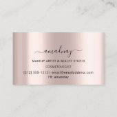 Nails Makeup Artist Eyelash Roos Drift Visitekaartje (Achterkant)