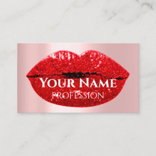 Nails Makeup artistiek Roos druist kus lips rood o Visitekaartje