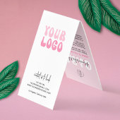 Nails Manicure Aftercare Retro Roze Logo Nail Spa Visitekaartjes