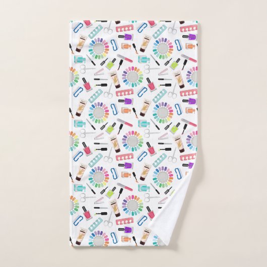 Nails Manicure Pedicure Beauty Salon  (Serviette à main)