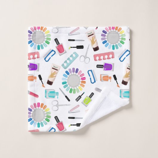 Nails Manicure Pedicure Beauty Salon  (Gant de toilette)