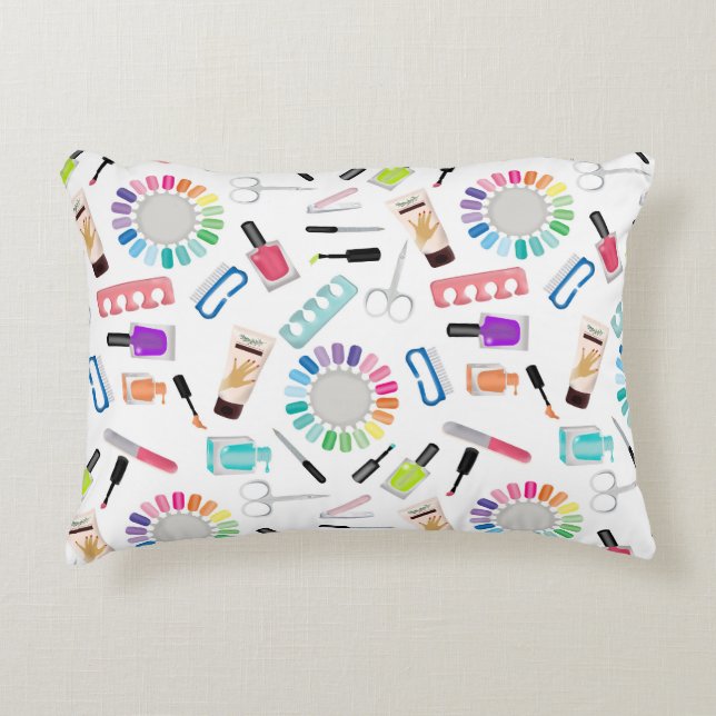 Nails Manicure Pedicure Beauty Salon  Accent Kussen (Voorkant)