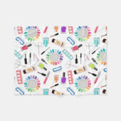 Nails Manicure Pedicure Beauty Salon Fleece Deken (Voorkant (Horizontaal))