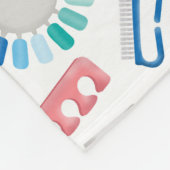 Nails Manicure Pedicure Beauty Salon Fleece Deken (Hoek)