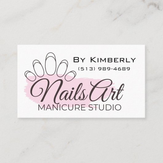 Nails Manicure Visitekaartje (Voorkant)