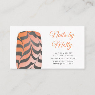 Nails Manucure Tigre Artistique Carte de visite d'