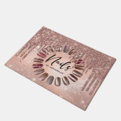 Nails Roos Gold Typografie Deurmat (Schuin)