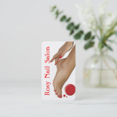 Nails Salon Beauty Spa Visitekaartje (Staand voorkant)