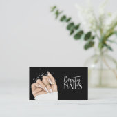 Nails Salon Business Card Visitekaartje (Staand voorkant)