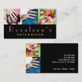 Nails, Salon, Spa, Carte de visite de beauté (Devant / Derrière)