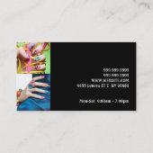 Nails, Salon, Spa, Carte de visite de beauté (Dos)