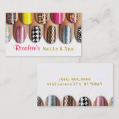 Nails, Salon, Spa, Carte de visite de beauté (Devant / Derrière)