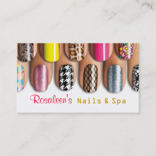 Nails, Salon, Spa, Carte de visite de beauté