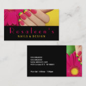 Nails, Salon, Spa, Carte de visite de beauté (Devant / Derrière)
