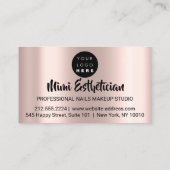 Nails Studio Artist Drift Glitter Roos Gold Visitekaartje (Achterkant)