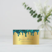 Nails Wax Epilation Depilation Gold Blue Blauwgroe Visitekaartje (Staand voorkant)