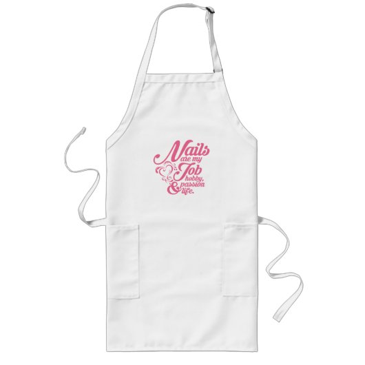 Nails zijn mijn leven lang schort (Voorkant)