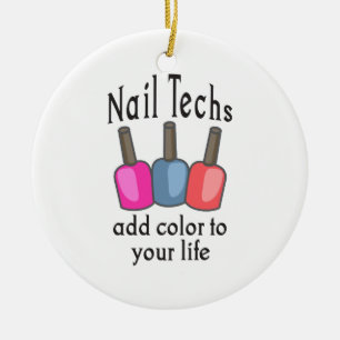 NAILTECHNISCHE TOEGEVOEGDE KLEUR KERAMISCH ORNAMENT