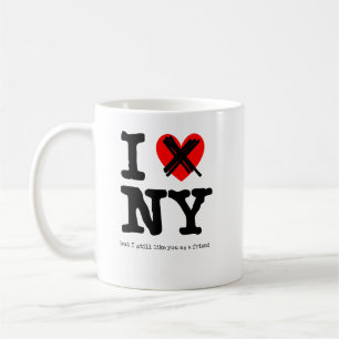 N'aimez pas l'humour drôle de tasse de New York