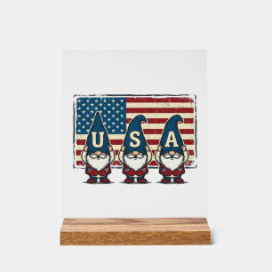 Nains patriotiques vintage USA Design de T-shirt b