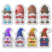 Nains saisonniers avec autocollants de petits cami (Devant)