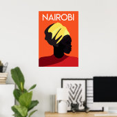 Nairobi africa vintage poster (Thuiskantoor)