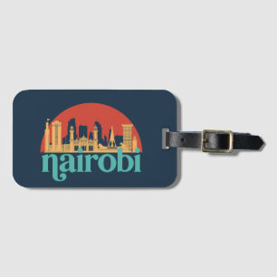 Nairobi Kenya City Skyline  Cityscape Bagagelabel