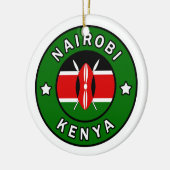 Nairobi Kenya Keramisch Ornament (Links)