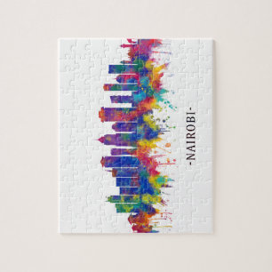 Nairobi Kenya Skyline Legpuzzel