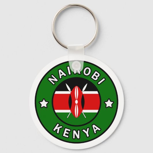 Nairobi Kenya Sleutelhanger (Voorkant)