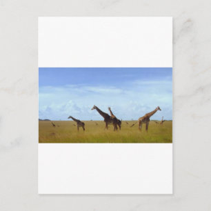 Nairobi National Park Giraffes Briefkaart