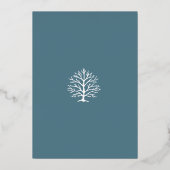 Naissance bleue.. Carte de vacances Foil Double Ce (Verso)