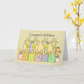 Naissance de félicitations de carte de voeux de (Fleur jaune)