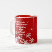 Naissance de Jésus NoëlArt de la Mug Rouge/Blanc (Devant gauche)