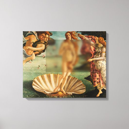 Naissance de Vénus Remake drôle avec toile de verr (Recto)