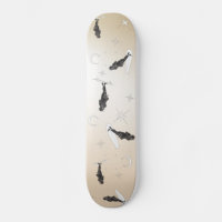 Naissance de venus skateboard étoiles lune