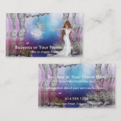 Naissance des cartes de visite d'Elf d'un (Devant / Derrière)