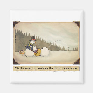 Naissance d'un aimant de bonhomme de neige