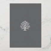 Naissance grise... Carte de vacances Foil Double C (Verso)