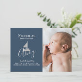 Naissance nautique en voilier avec Faire-part phot (Debout devant)