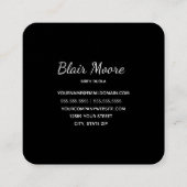 Naissance noire Doula Carte de visite de grossesse (Dos)