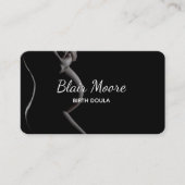 Naissance noire Doula Carte de visite de grossesse (Devant)