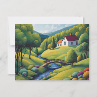 NAIVE ART postcard Briefkaart