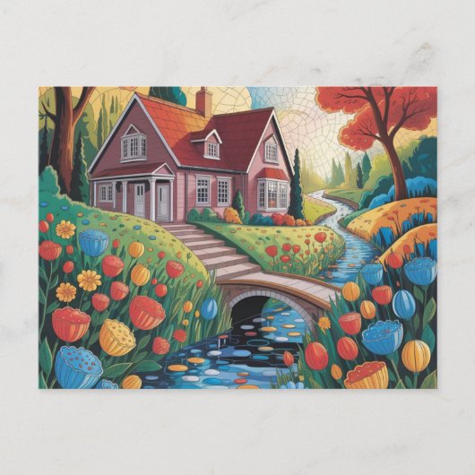 NAIVE ART postcard Briefkaart (Voorkant)