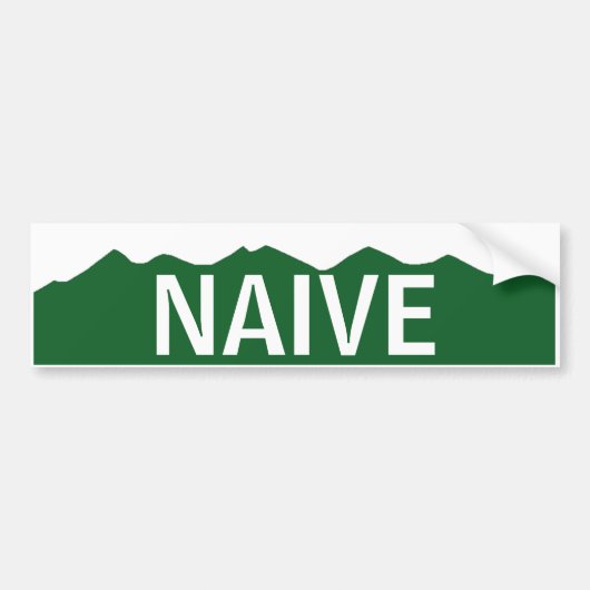 Naive Colorado Bumpersticker (Voorkant)