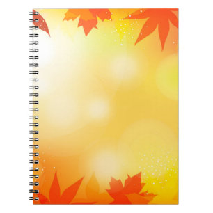 Najaar achtergrond bokeh herfst natuur notitieboek