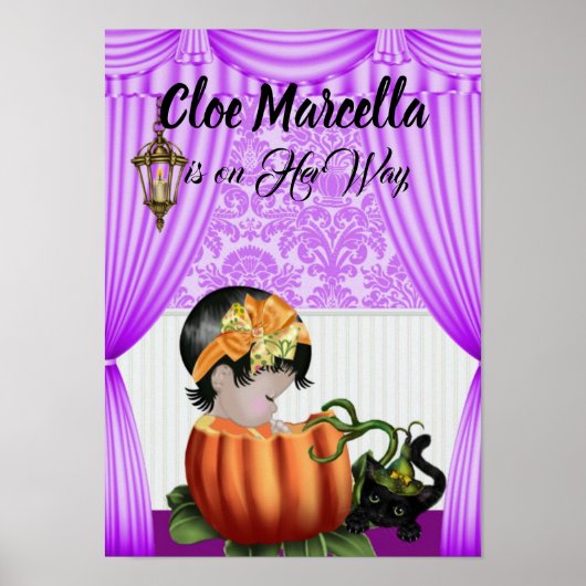 Najaar Baby shower Poster (Voorkant)