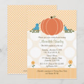 Najaar baby Shower-uitnodigingen Kaart (Voorkant / Achterkant)